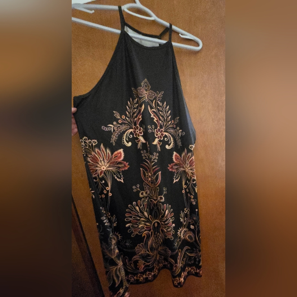 Elegant Black and Gold Strapless Dress